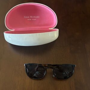 Isaac Mizrahi New York Sunglasses Dark Navy Wire Frames IM17 90 53021-135
